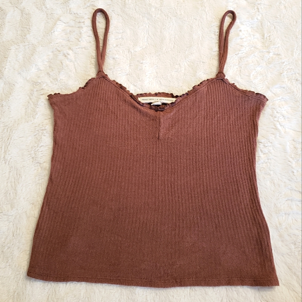 Urban Outfitters x Project Social T Ribbed Ruffle Tank - Picture 5 of 8